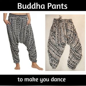 Buddha Pants //  Aztec print // sz SMALL